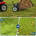 thumbnail image 4 of 42" Tow-Behind Lawn Sweeper - 21 cu. ft Heavy-Duty Leaf & Grass Collector with Adjustable Height for Yard, Lawn & Farm Use,Black, 4 of 7