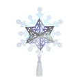 thumbnail image 2 of Kurt Adler 9-Inch Blue and White LED Rotating Snowflake Treetop, 2 of 2