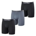thumbnail image 1 of Calzoncillos tipo bóxer Calvin Klein para hombre que absorben la humedad, paquete de 3, 1 of 4