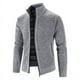 thumbnail image 4 of Suéter de otoño e invierno con relleno de terciopelo de gran tamaño, cárdigan de cuello alto, suéter casual coreano, abrigo para hombre, 4 of 6
