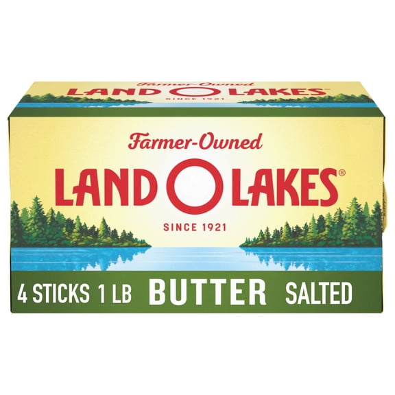 Land O Lakes Salted Stick Butter, 16 oz box, 4 Sticks