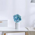 thumbnail image 4 of Blue Artificial Hydrangea Flowers, 11 Inch Dried‑Textured Silk Hydrangea Flowers With Stems 3 Pcs Fake Flower Bouquet Faux Floral Stems Bulk for Table Wedding Home Decor, 4 of 5