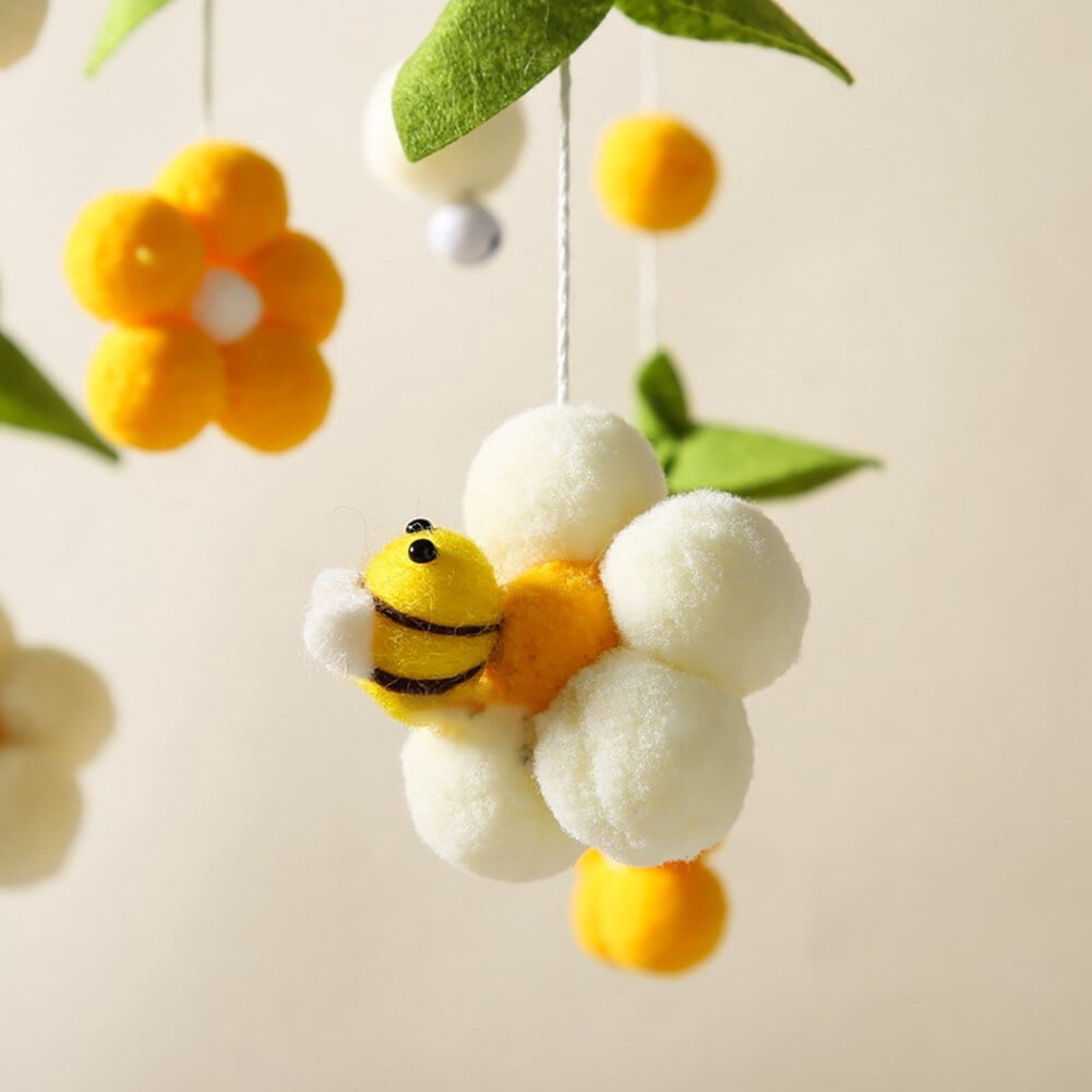 Hand-Woven Baby Bed Bell Mobile – Wooden Pendant Toy for Crib, Nursery, Car, Office & Travel – Soothing & Decorative Infant Toy