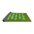 thumbnail image 2 of Ahgly Company Indoor Square Abstract Green Modern Area Rugs, 3' Square, 2 of 4