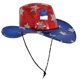 thumbnail image 5 of Sombrero Vaquero Patriótico con Lentejuelas Rojas, Blancas y Azules Beistle, 5 of 6