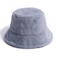 thumbnail image 1 of Sombrero De Cubo De Pelo De Conejo Artificial A La Moda, Sombrero De Pescador Cálido Unisex Para Otoño E Invierno, Sombrero De Lavabo De Felpa De Color Sólido Kearding AP006790-05, 1 of 6