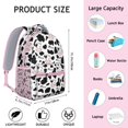 thumbnail image 3 of Highland Cow Lovers Backpack – Adorable Bull and Buffalo Print Pattern Schoolbag with Rustic Farm Design, 3 of 5