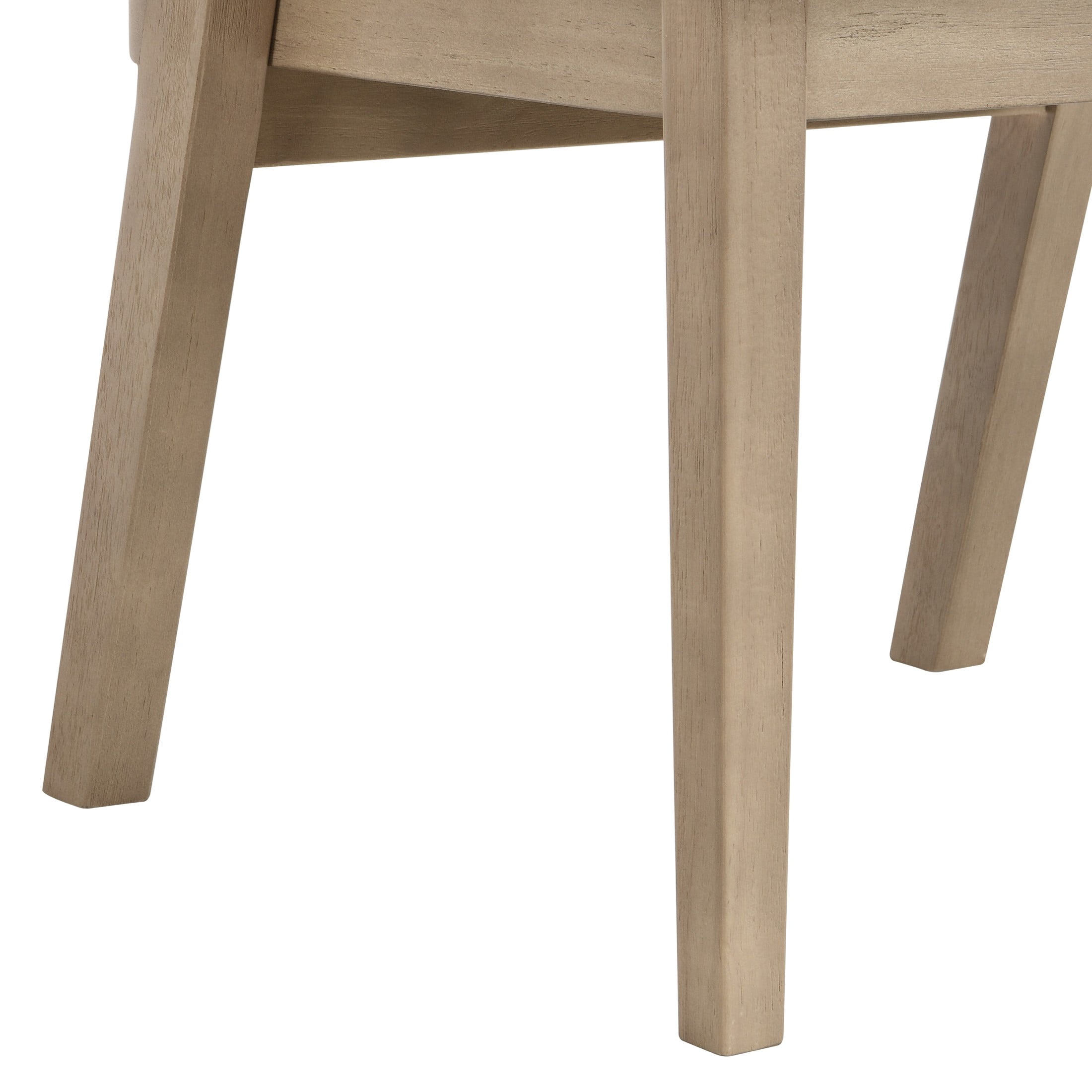 Christopher Knight Home Wood Dining Chairs with Cane Rattan Backrest, Light Ash+Pebble, Set of 2
