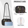 thumbnail image 4 of FORMRS Mini Crossbody Bag for Women Adjustable Rope Shoulder Casual Phone Purse, Purple Floral Pattern, 4 of 7