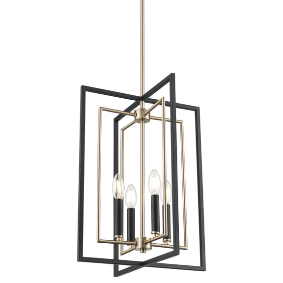 Millennium Lighting 91704-MB/MG Noelle 4 Light 15" Wide Pendant - Black