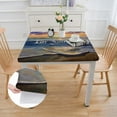 thumbnail image 2 of WYYP Sunset Square Tablecloth with Elastic Edge 100% Polyester Fiber 40*40, 2 of 8