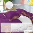 thumbnail image 6 of Vintage Purple Twin Size Comforter Set, Yellow Flower Lace Baroque Ethnic Style Bedding for All Seasons, 4 Pcs Bed Set, 1 Quiltcover (68"x86") ,1Sheet(67"x116"), 2Pillowcases (30"x20"), 6 of 12