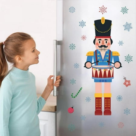 

Nutcracker Pattern Refrigerator Magnets Set Christmas Fridge Decor Nutcracker Refrigerator Stickers Cute Soldier Nutcracker for Fridge Magnet Christmas Refrigerator Stickers