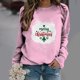 thumbnail image 1 of Pntutb Mujer Primavera Otoño Cuello Redondo Manga Larga Estampado De Navidad Suéter Top Pntutb Pntutb-6013, 1 of 5
