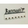 thumbnail image 3 of Custom Personalized Name Karate Martial Arts Taekwondo Medal Holder, Awards Display Organizer Hanger Rack with Hooks for 60+ Medals, Ribbons, Sports Of A Kind Made To Order With Your Name On It., 3 of 7