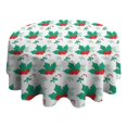 thumbnail image 4 of Christmas Round Tablecloth 60x60in(153x153cm) – Waterproof Polyester Table Cover with Full Print Design, Wrinkle Resistant & Washable for Kitchen Dining Party Decor, 4 of 6