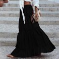 thumbnail image 6 of Women's Tiered Maxi Skirt Summer Spring Fashion 2026 High Waisted Long Flowy Casual Boho Beach Vacation Clothes, 6 of 6