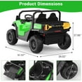 thumbnail image 1 of QinaQin 24V 4WD Ride On Dump Truck with Remote Control, Green, 1 of 8