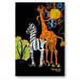 thumbnail image 2 of All My Walls 'Giraffe Zebra' by Shelley Overton Graphic Art Plaque, 2 of 2