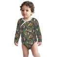 thumbnail image 2 of Xecao Forest Animals And Plants Print Baby unisex-baby Cotton Long-sleeve Bodysuits-3 Months, 2 of 6