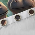 thumbnail image 4 of Feelyou Funny Cartoon Hippos Curtains Pack of 2 (42x84 Each), Kawaii Tropic Animal Curtains Blackout, Teens Boys Girls Kids Bedroom Curtains, Curtains and Drapes Room Decor, 4 of 6