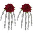 thumbnail image 1 of Shisuyan Pinces en Os pour Fête de Costume d'Halloween Rouges 2 Pcs 6.7x3.5 Po, 1 of 8