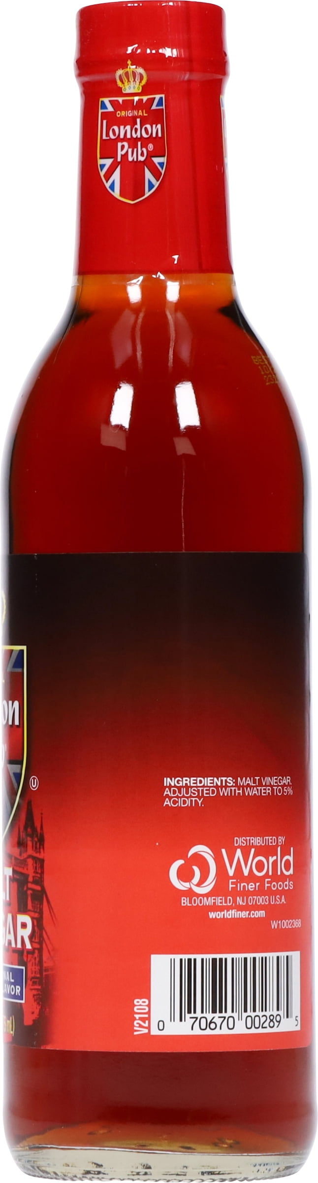 (6 pack) London Pub Traditional British Flavor Malt Vinegar 12.7 fl oz