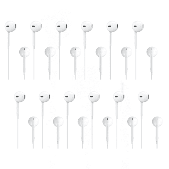 WaveSound Wired Earbuds with 3.5mm AUX Jack | in-Ear Earphones with Deep Bass Sound, No Mic & No Remote - 12 Pack