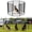 Black, variant on FXW Aster Dog Playpen Designed for Courtyard, RV Camping, 32" 8 Panels for Medium Dogs, Silver