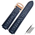 thumbnail image 3 of Correa de reloj de piel de cocodrilo para reloj convexo Cartier globo azul WSBB0025 W69012Z4 14-8 mm 16-8 mm 18-11 mm 20-12 mm 22-14 mm, 3 of 5