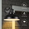 thumbnail image 2 of Lámpara de pared exterior Diyel Gooseneck Barn Light 120 V, color negro mate, 2 of 9