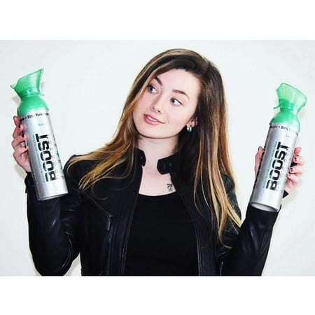 Boost Oxygen Natural Portable 5 Liter Pure Canned Oxygen Canister (4 Pack)