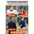 thumbnail image 3 of Black Bear Boys' Long Sleeve Shirts - 4 Pack Lightweight Dry Fit Crewneck Active Performance T-Shirts (Sizes: 4-18), 3 of 7