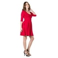 thumbnail image 6 of Womens Scoop Neck Fit and Flare Dress, 6 of 7