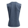 thumbnail image 5 of LODIENY Tank Tops Henley Shirts for Men Sleeveless Gym Workout Running Beach Summer Vintage Button Down V Neck Solid Muscle T-Shirts with Pockets Navy M, 5 of 6