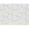 thumbnail image 2 of Zelouf Wen Flower Print Jacquard W/lurex  , Sewing, DIY, Crafts Fabric by the Yard, Platinum/sil/gold, 3 Yard, 2 of 2