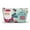 White zipper, variant on Santa Claus Holiday Pouch Makeup Bag Cosmetic Bag Christmas Gift Ideas