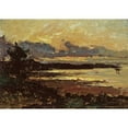 thumbnail image 3 of Metcalf, Willard Leory 18x14 Black Modern Framed Museum Art Print Titled - Sunset at Manchester, Massachusetts, 3 of 5