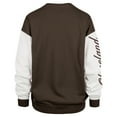 thumbnail image 3 of Women's '47  Brown Cleveland Browns Double Header Rise Andie Pullover Sweatshirt, 3 of 3