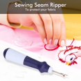 thumbnail image 2 of Large Seam Ripper, Ergonomic Grip Sewing Ripper for Sewing/Crafting Thread Remover Tool Handy Stitch Rippers(Blue), 2 of 5