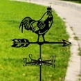 thumbnail image 1 of Veleta de gallo, veleta de Metal para animales, accesorios de decoración de techo, indicador de dirección del viento para granja, 1 of 8