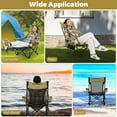 thumbnail image 5 of Costway Goplus Folding Camping Chair with Detachable, Khaki, 5 of 10
