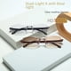 thumbnail image 4 of Gafas de presbicia con doble luz y borde de diamante anti-luz azul, sin marco, integradas, de alta definición, para lejanía y cerca, de uso dual, 4 of 6