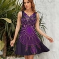 thumbnail image 7 of Personalized Tarot Fate Clairvoyance Sleeveless Dress Women Summer Evening Dresses Ladies Sundress, 7 of 7