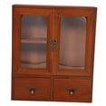 thumbnail image 6 of FESTFENDS Wooden Bedside Storage Cabinet Brown 1Set 14.2x12.2x4.9in Home Wall Cabinet Vintage Style, 6 of 8