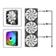 thumbnail image 4 of Ventilador de refrigeración Universal de 120mm perfecl 3 piezas 1200RPM RGB LED, 4 of 8