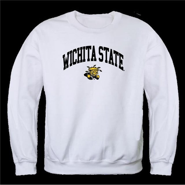 W Republic 541-158-WT2-03 Wichita State Shockers T-Shirt Col Rond Campus, Blanc - Large