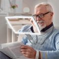 thumbnail image 1 of Large Hands Free Magnifying Glass with Light and 50 Ultra-Bright for LEDs Reading Repair Sewing Low Vision Elderly Full Page Size, 1 of 5