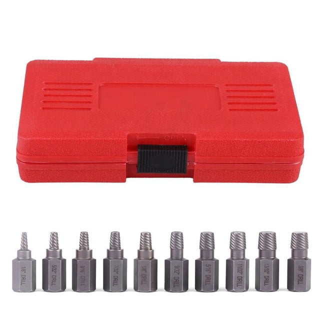 Extractor De Tornillos Dañados, Juego De 10 Piezas De 3,2-10,3 Mm Para Pernos Oxidados