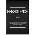 thumbnail image 2 of Motivational Poster Canvas Wall Art Inspirational Entrepreneur Famous Quotes Success Persistence Noun Modern Living Room Office Decoration Stretch Frame Ready to Hang12x18, 2 of 6